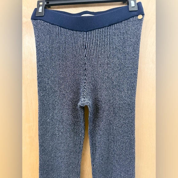Scotch & Soda Navy And Silver “Quinn” Ribbed Knit Pants - Picture 7 of 16